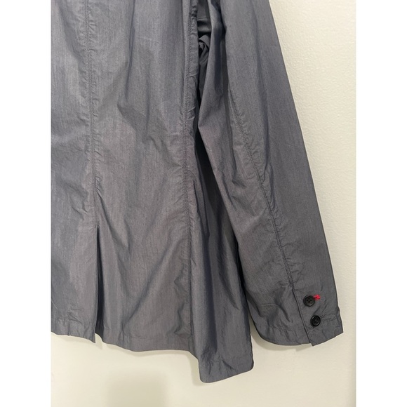Ines De La Fressange Paris Blazer Women’s XL Gray Cotton Nylon Jacket Uniqlo - Picture 9 of 12